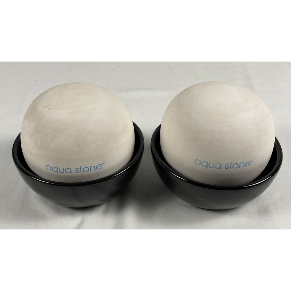 Aqua Stone Water Humidifiers Set of 2  All Natural  Room Decor